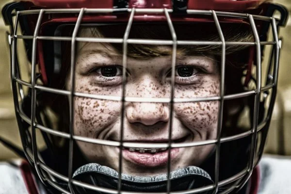 hockey player portrait